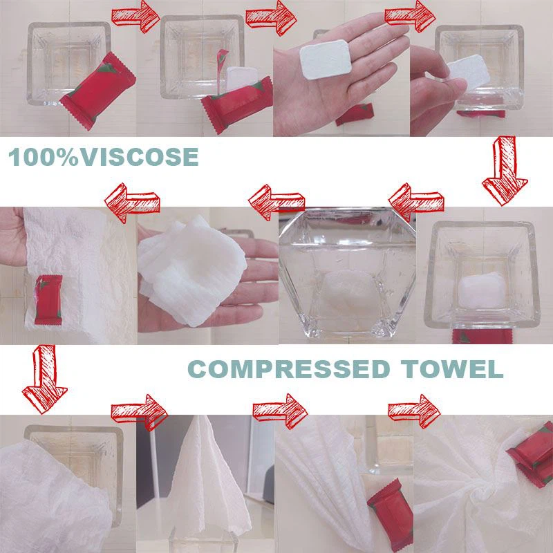 compressed towel compressed towel